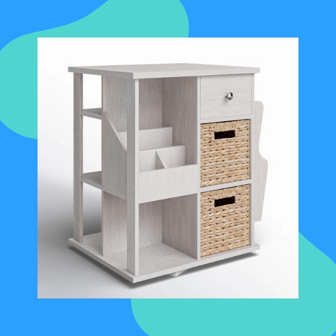 Storage end table