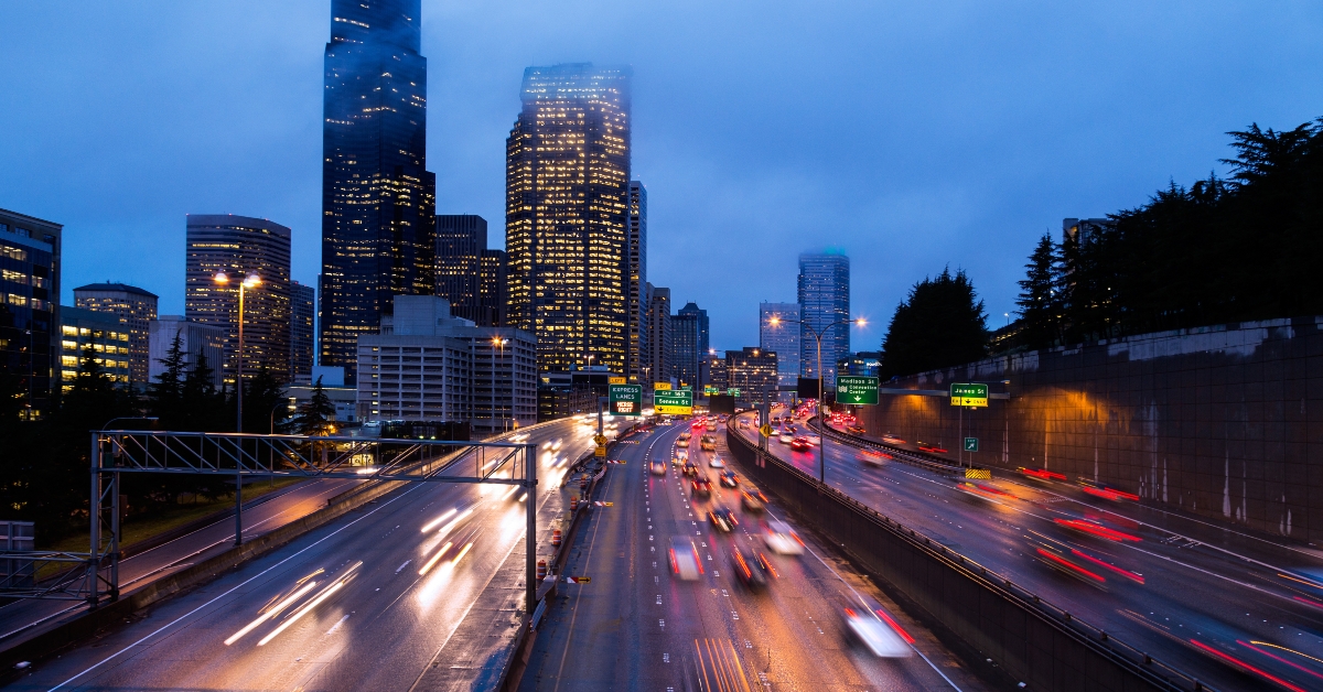 Highway into Seattle
