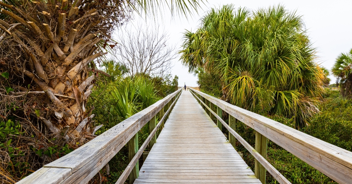 the boardwalk to north beach