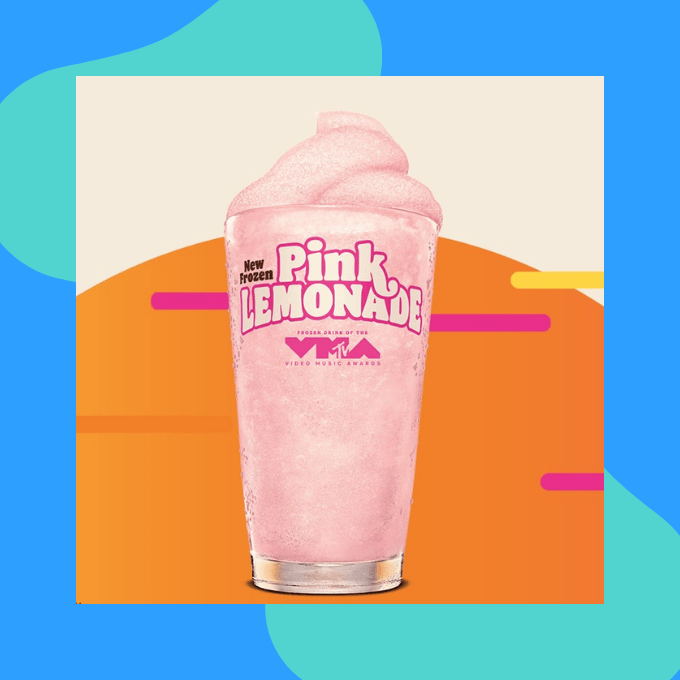 Frozen pink lemonade
