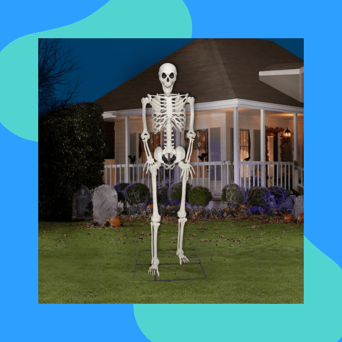 Giant Halloween skeleton
