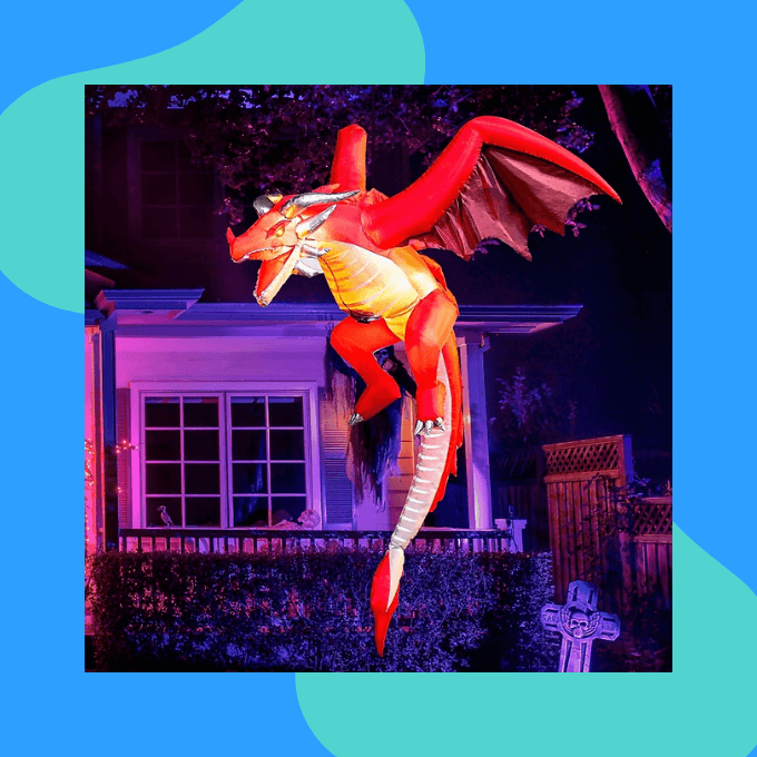 Inflatable dragon