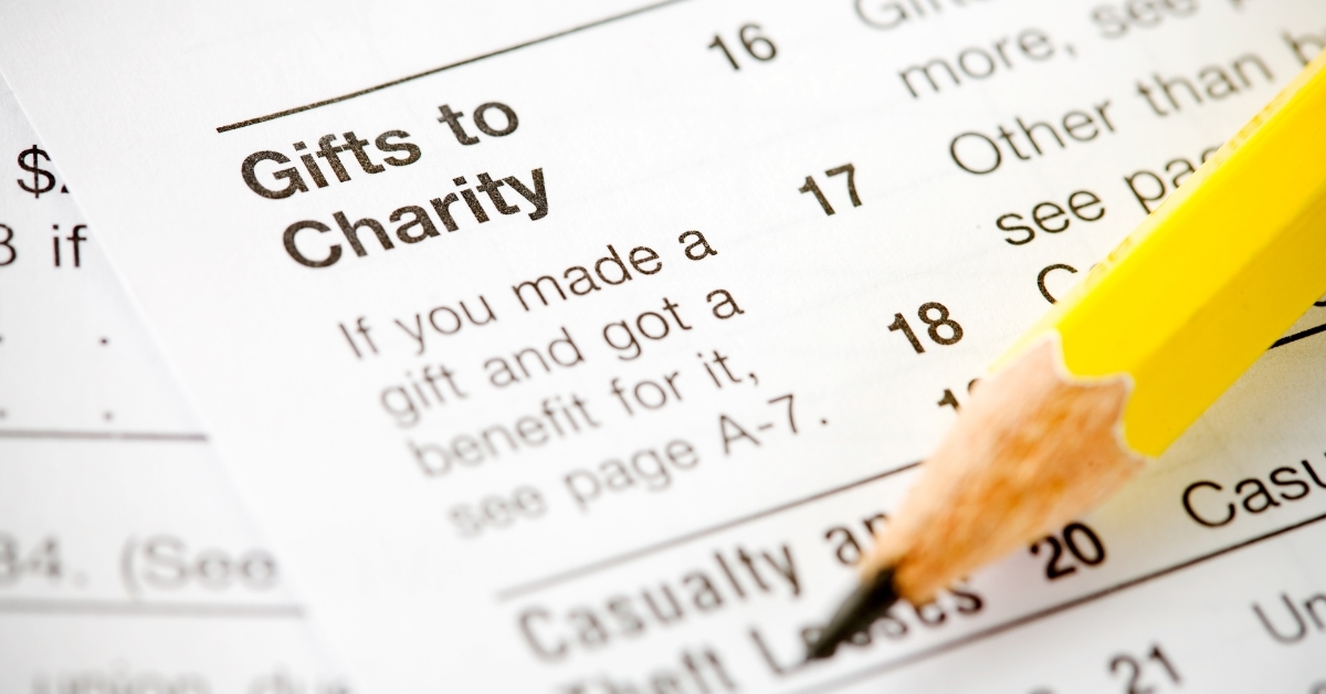 Charitable Deduction Section on tax receipts