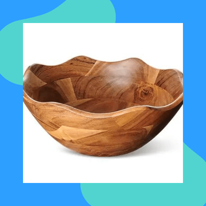 Acacia wood bowl