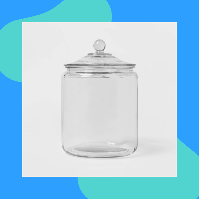 Large glass apothecary jar