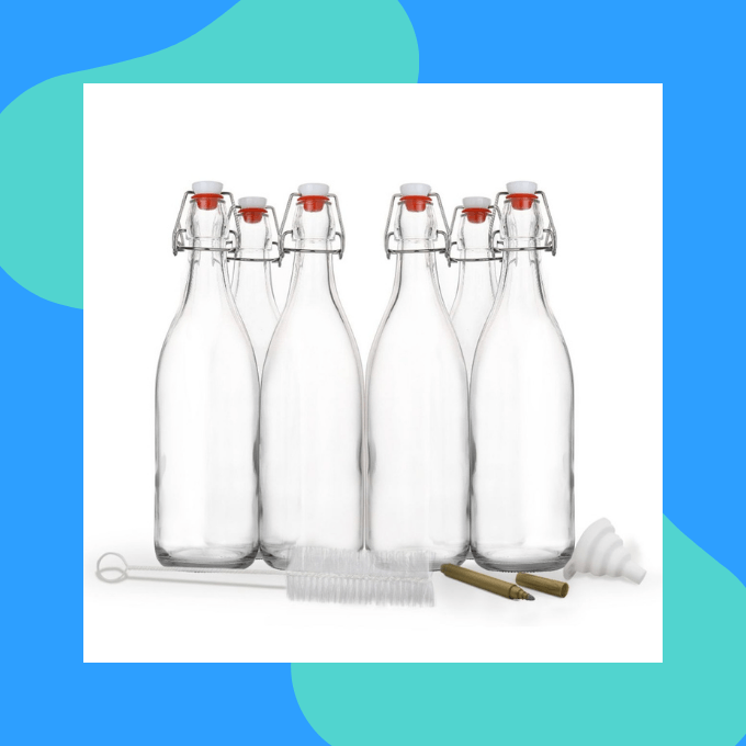 Swing-top reusable bottles