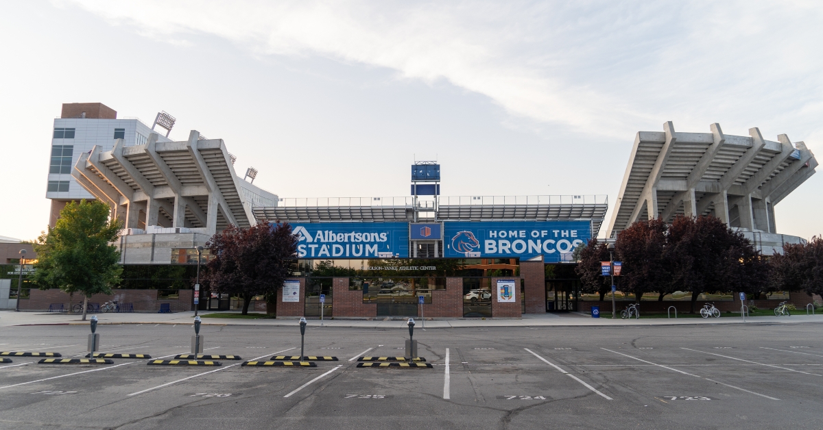 Exterior view of Albertsons Stadium