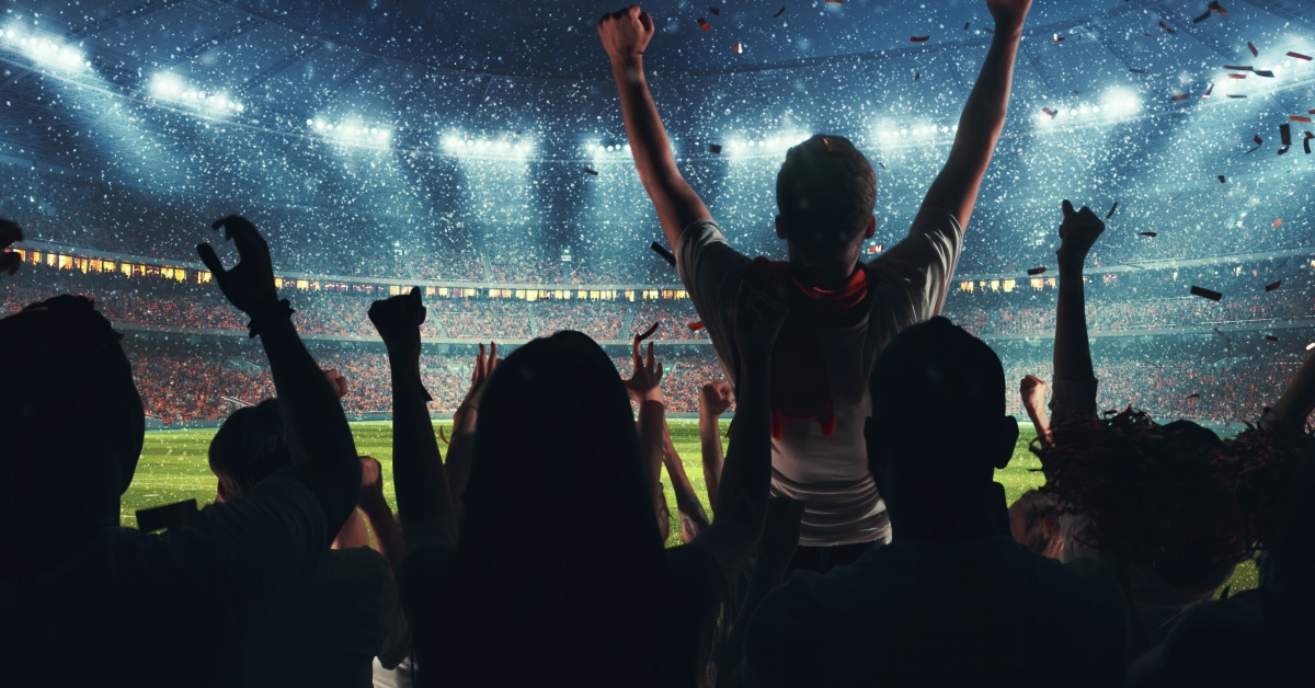 Fans celebrating the success