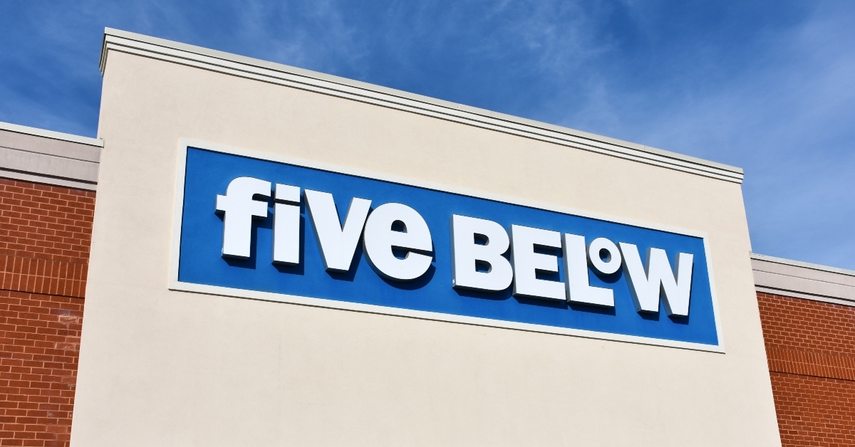 five below store sign