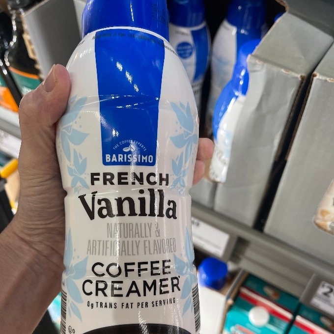 French Vanilla coffee creamer