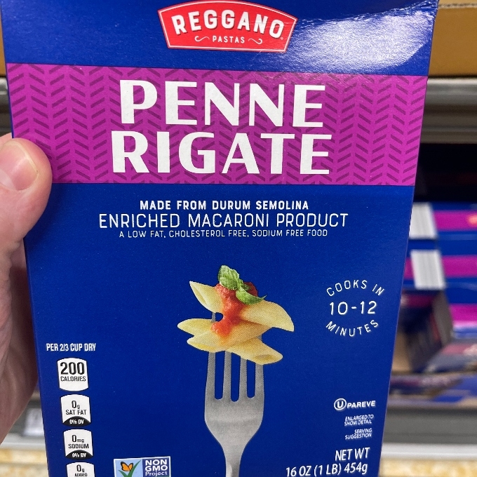 reggano penne rigate pasta