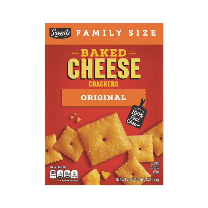 Savoritz cheese crackers from Aldi