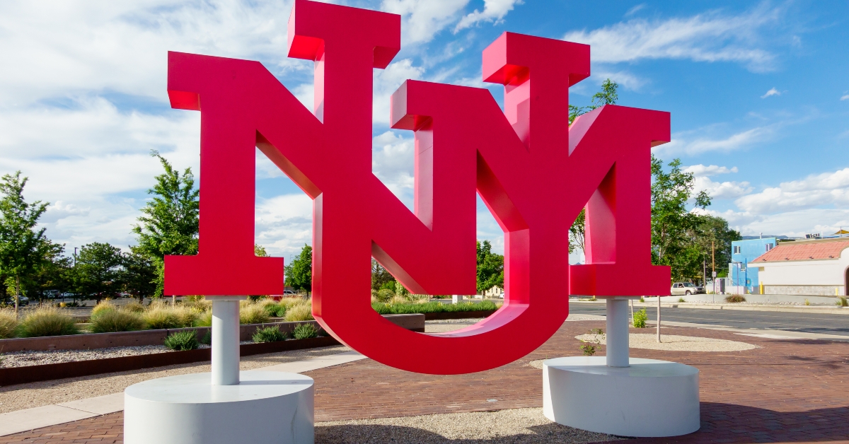University of New Mexico sign