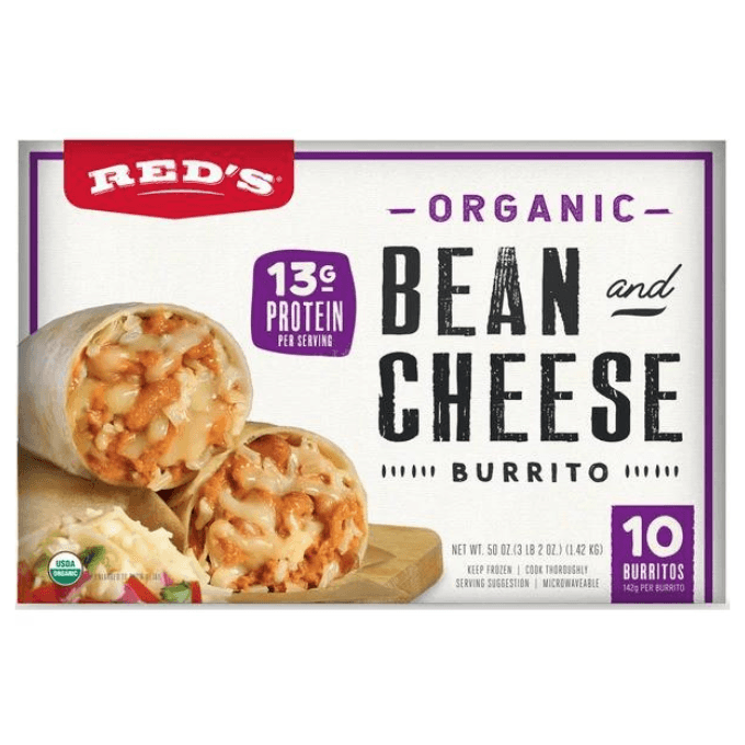 Costco Red's Organic Bean Cheese Burritos