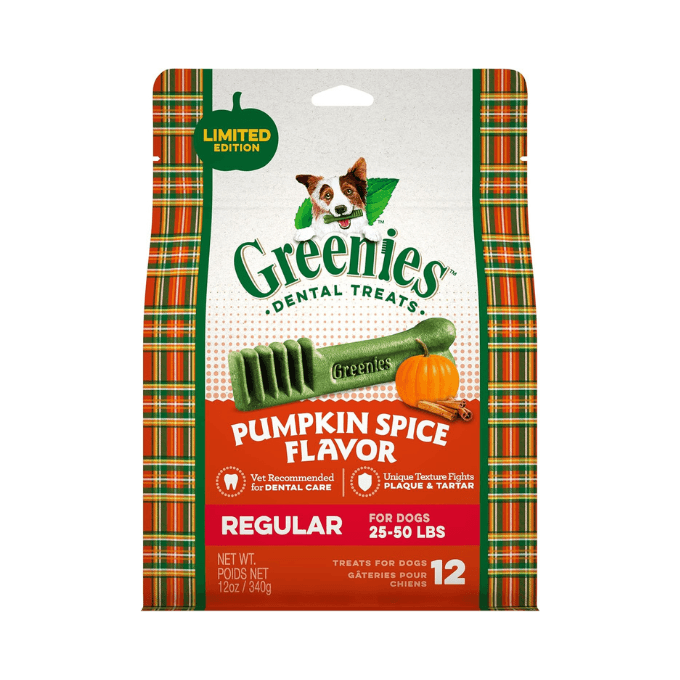 Greenies Pumpkin Spice Flavor Treats