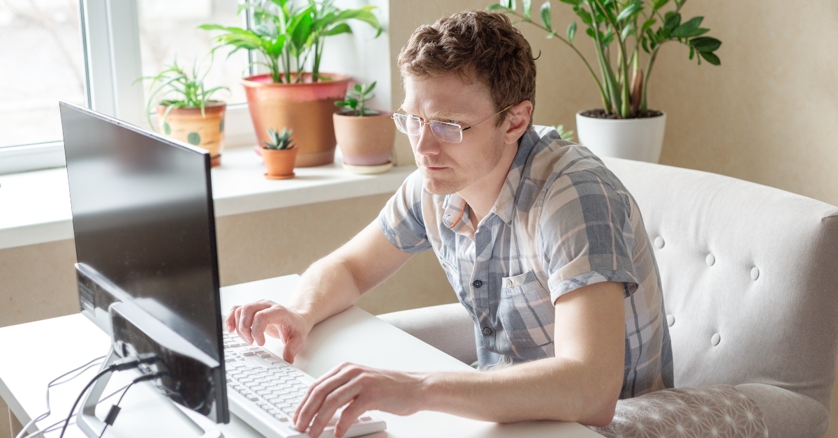 programmer working from home