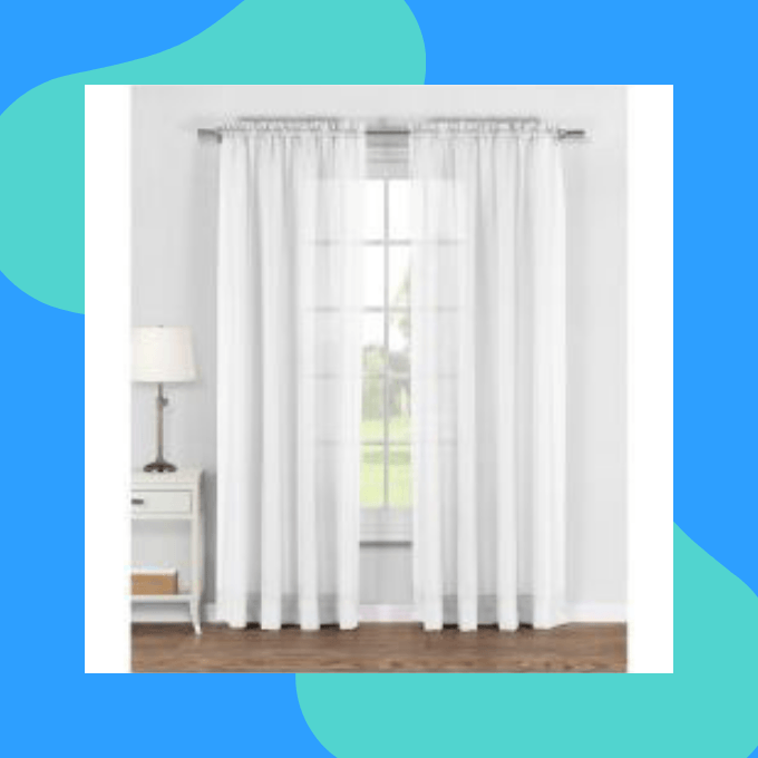 Sheer window curtains
