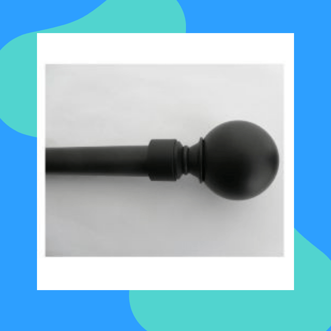 Decorative curtain rod