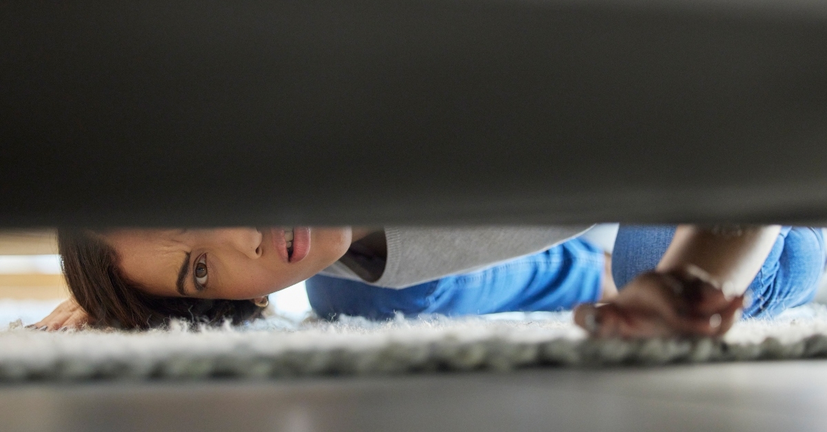 Under the couch