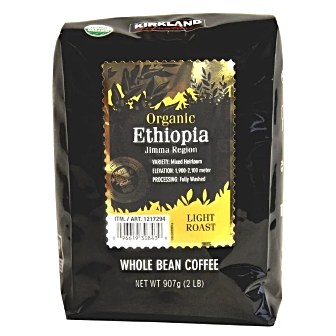 Kirkland Signature Organic Ethiopia Whole Bean Coffee