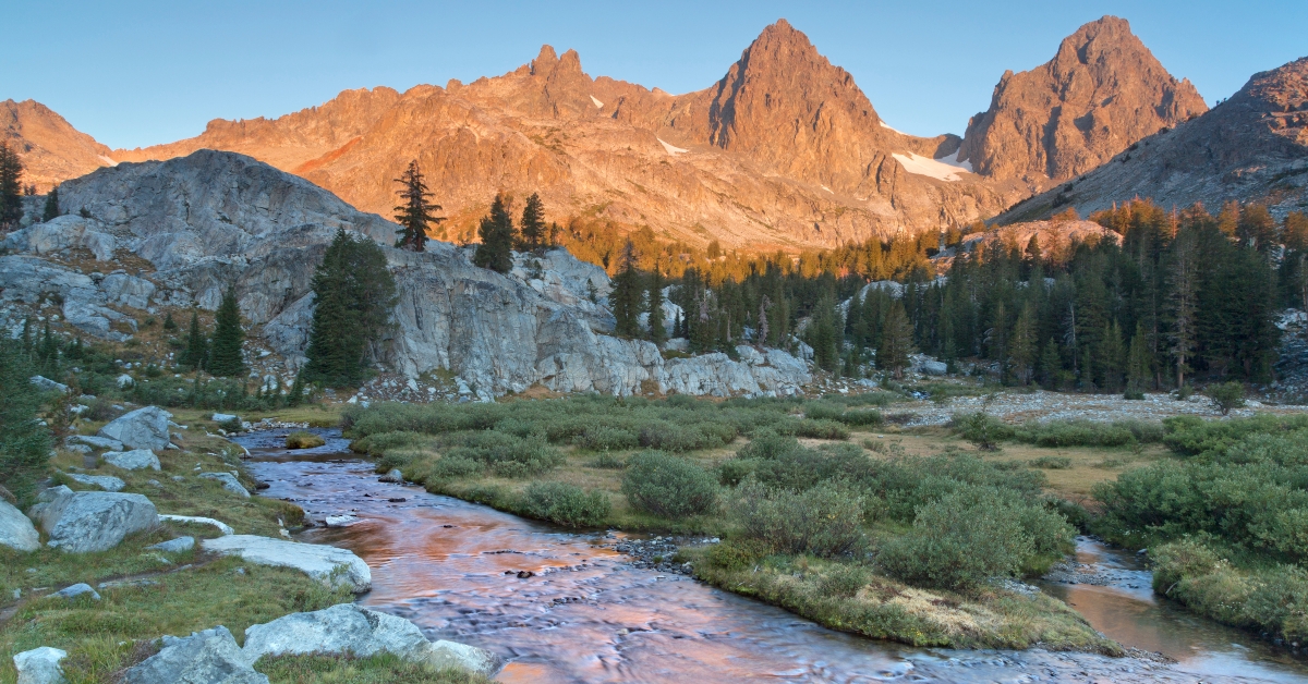 feeder stream entering ediza lake