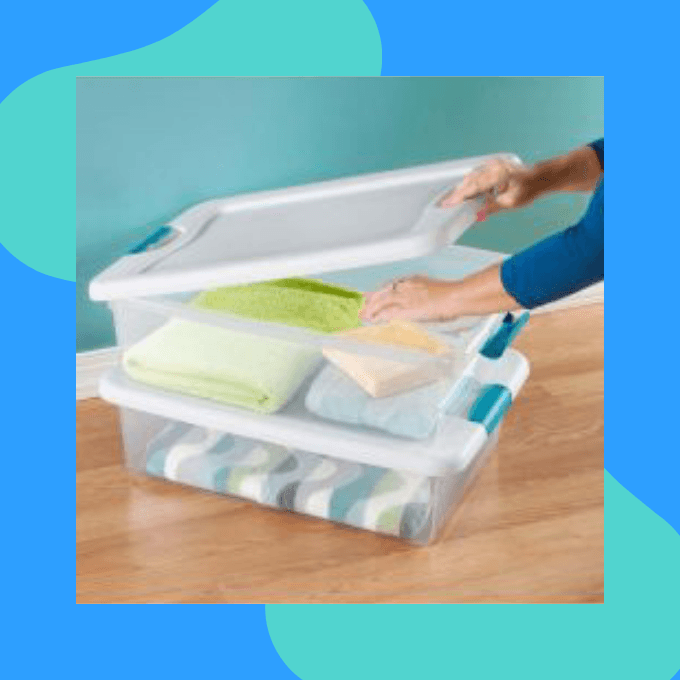 Large under bed storage bin