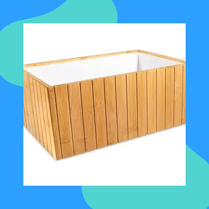 Bamboo storage container