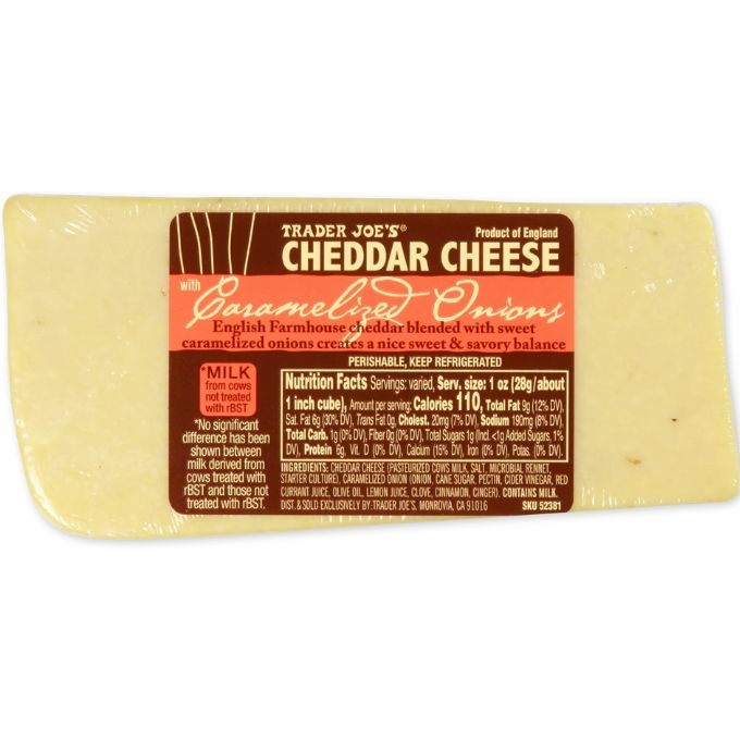 Cheddar Cheese with Caramelized Onions 