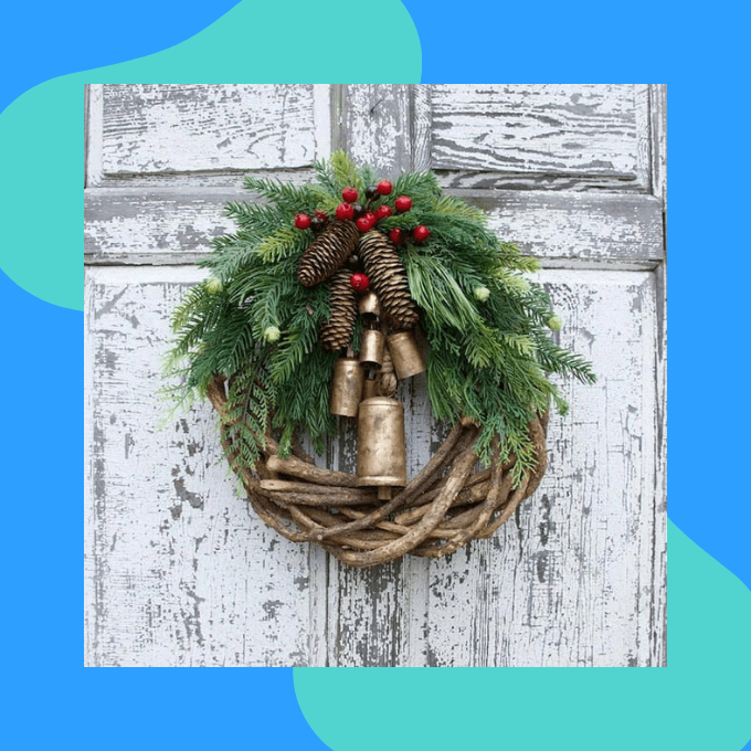 Rustic Christmas wreath