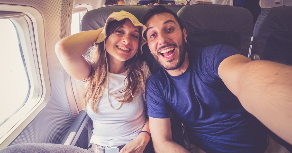 Couple taking a selfie