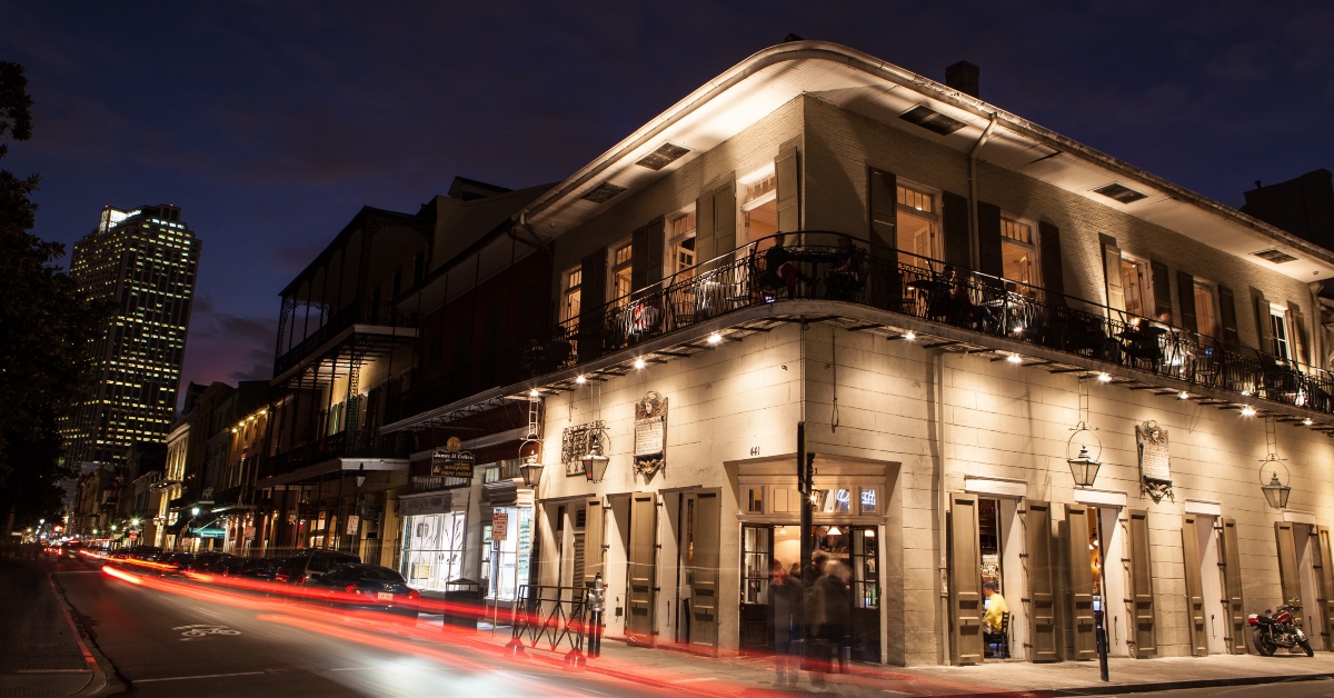 french quarter at night