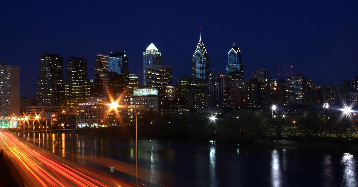 philly at night