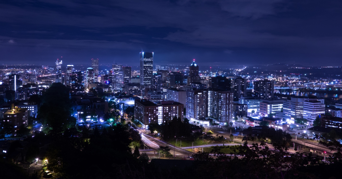 portland at night