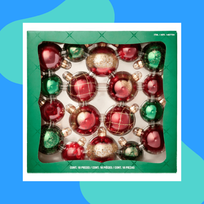 Glass Christmas ornaments