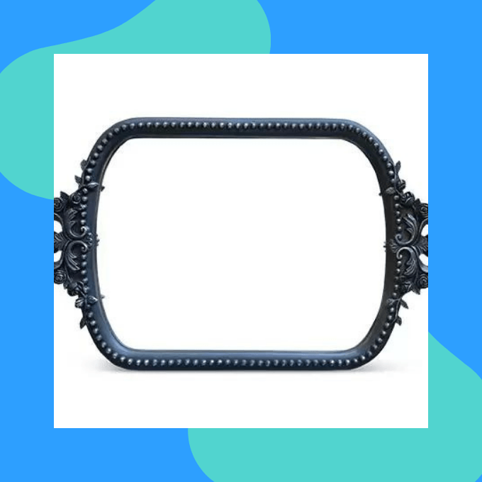 Gilt mirror trays