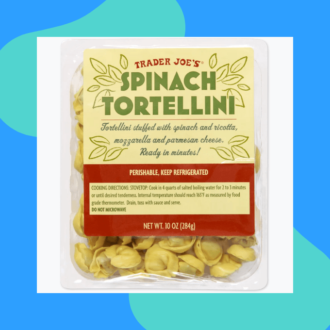Spinach tortellini