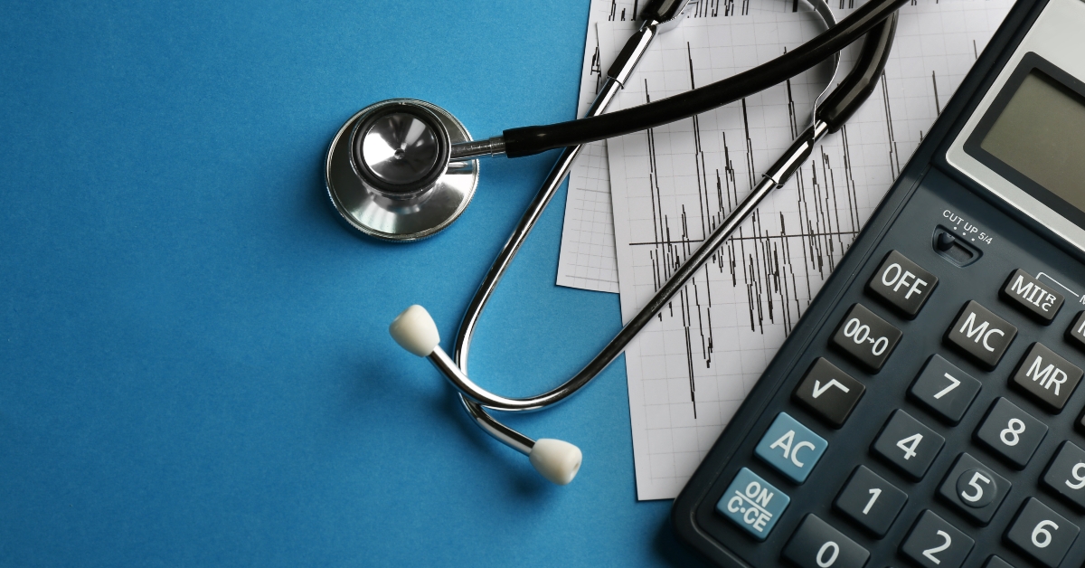 cardiogram with stethoscope