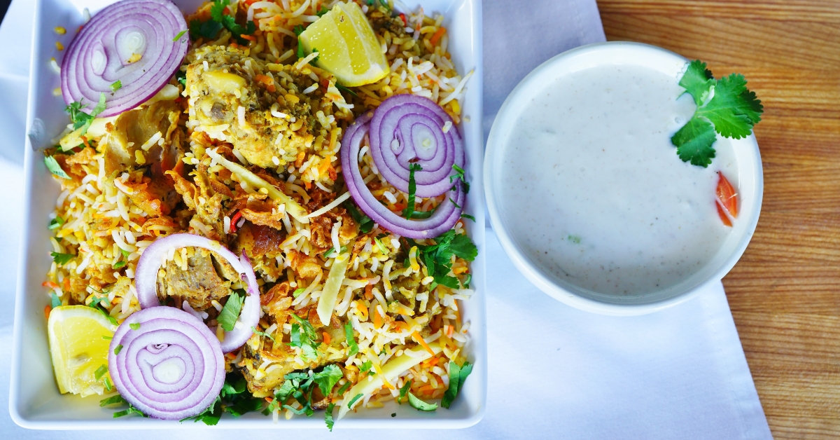 chicken and vegetable biryani 