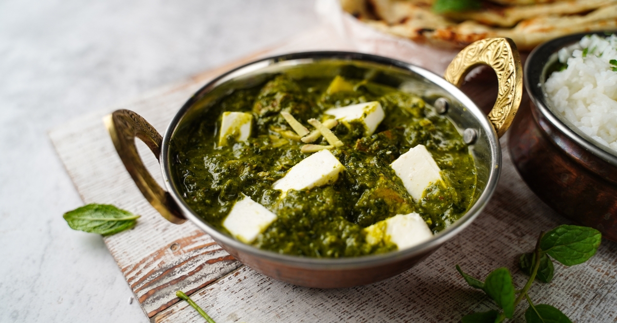 palak paneer roti