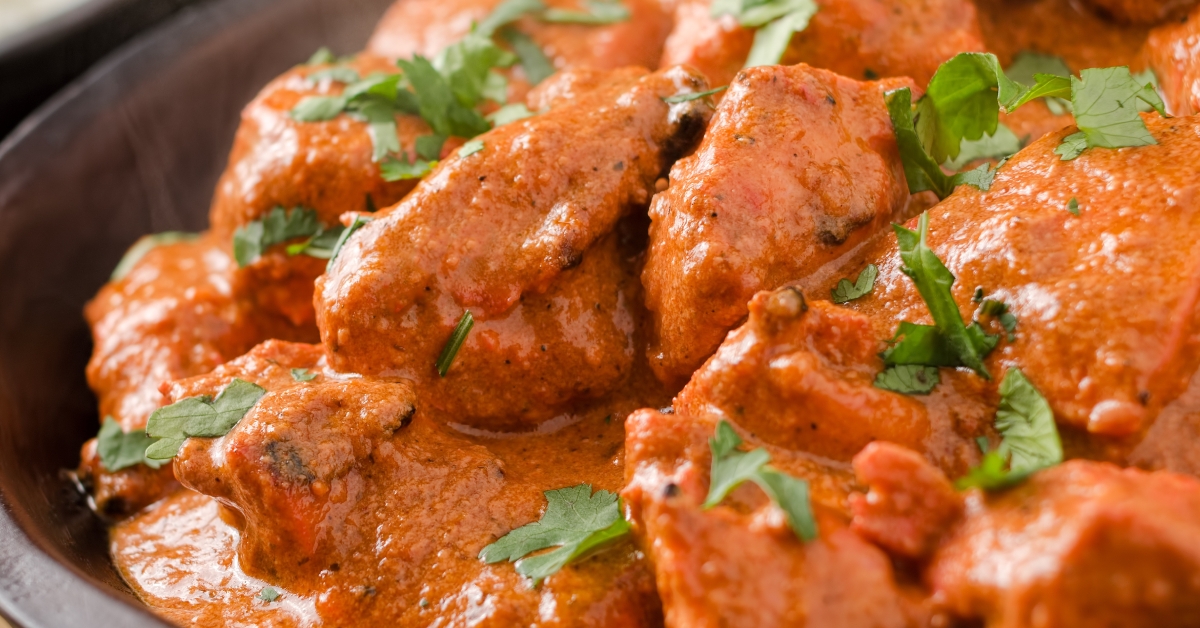chicken curry with basmati rice