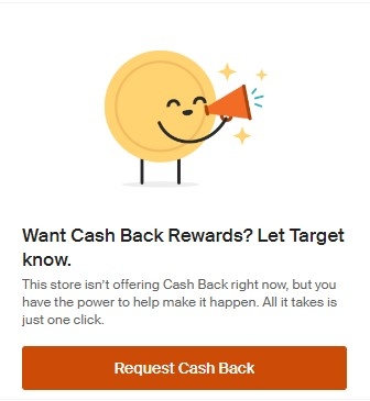 Want cash back screen.