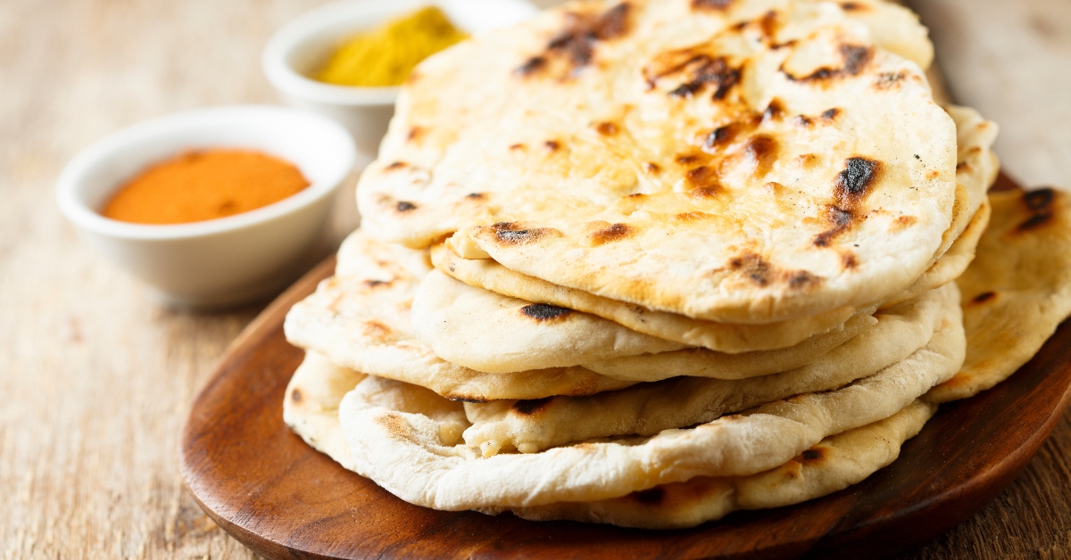 Indian naan bread 