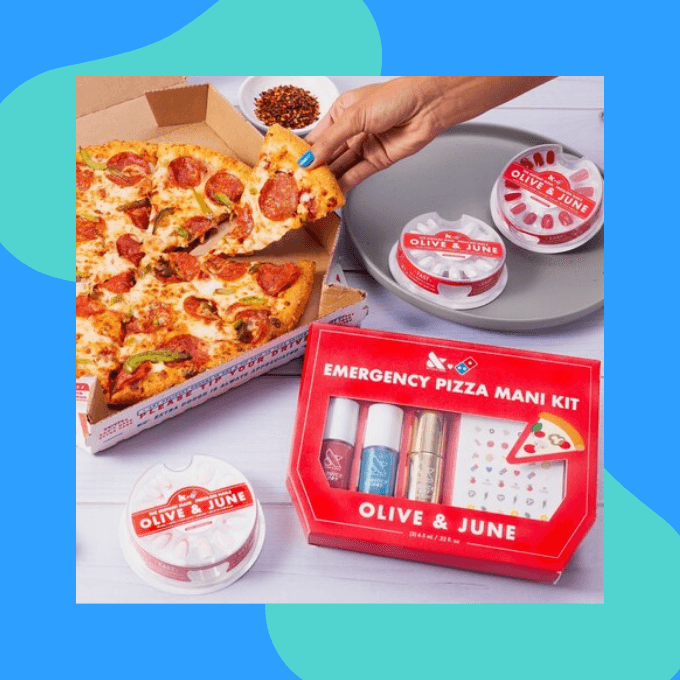 Pizza manicure kit
