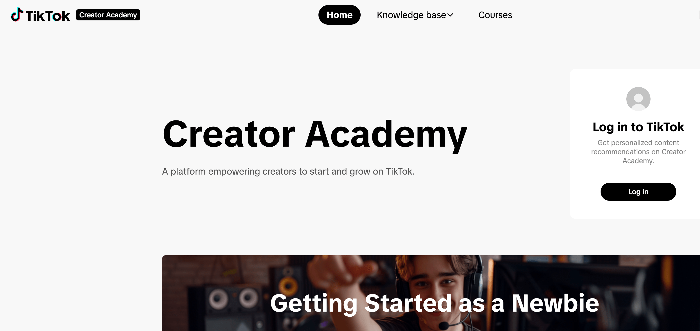 TikTok Creator Academy