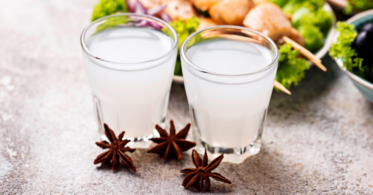 traditional greek ouzo