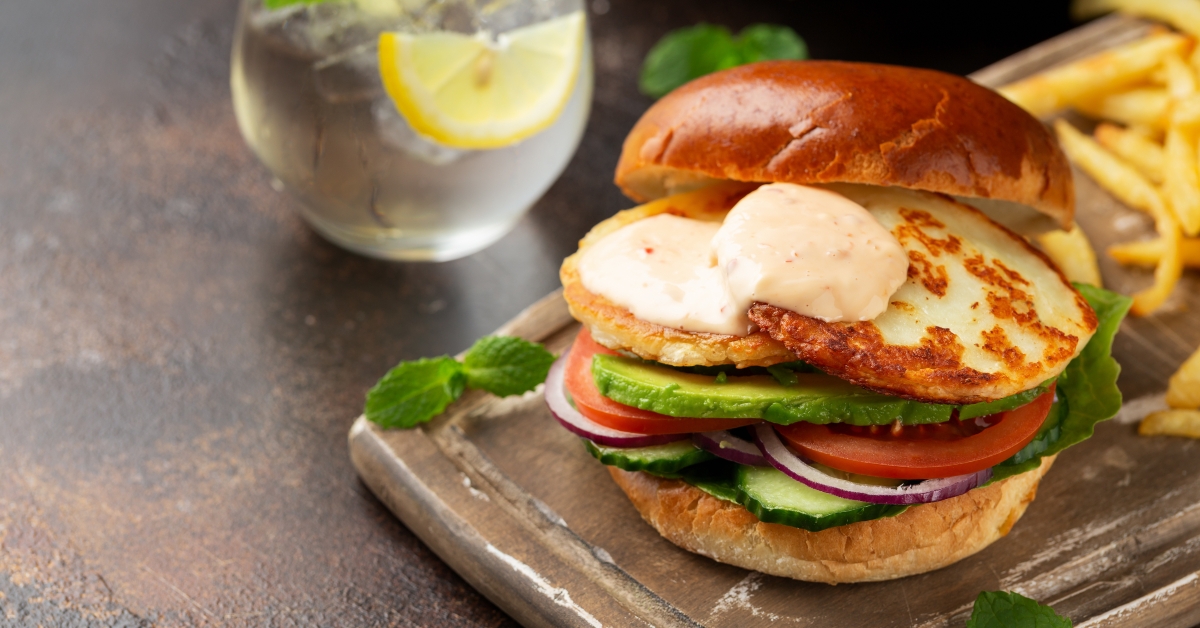 halloumi cheese burger