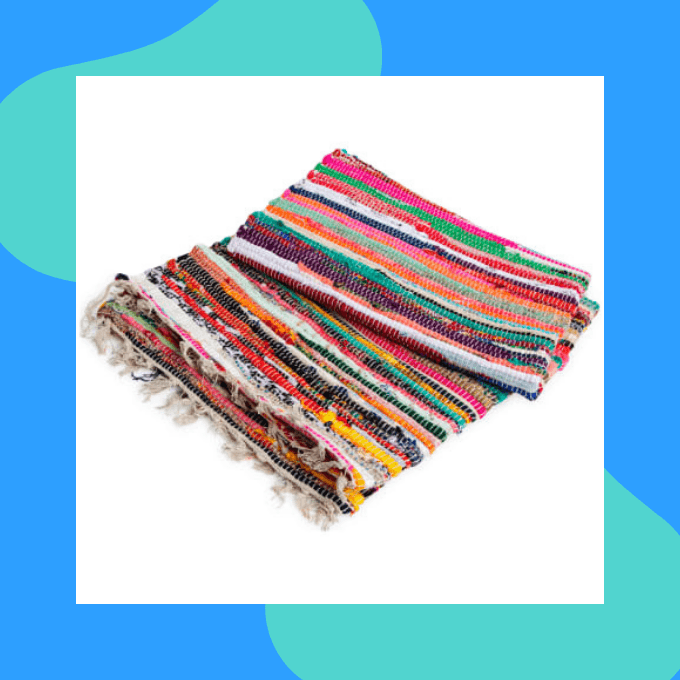 Chindi rag rug