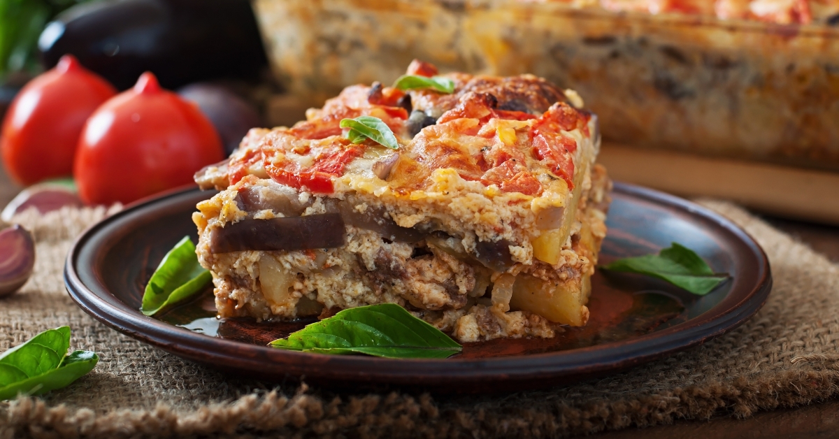 moussaka - a traditional greek dish