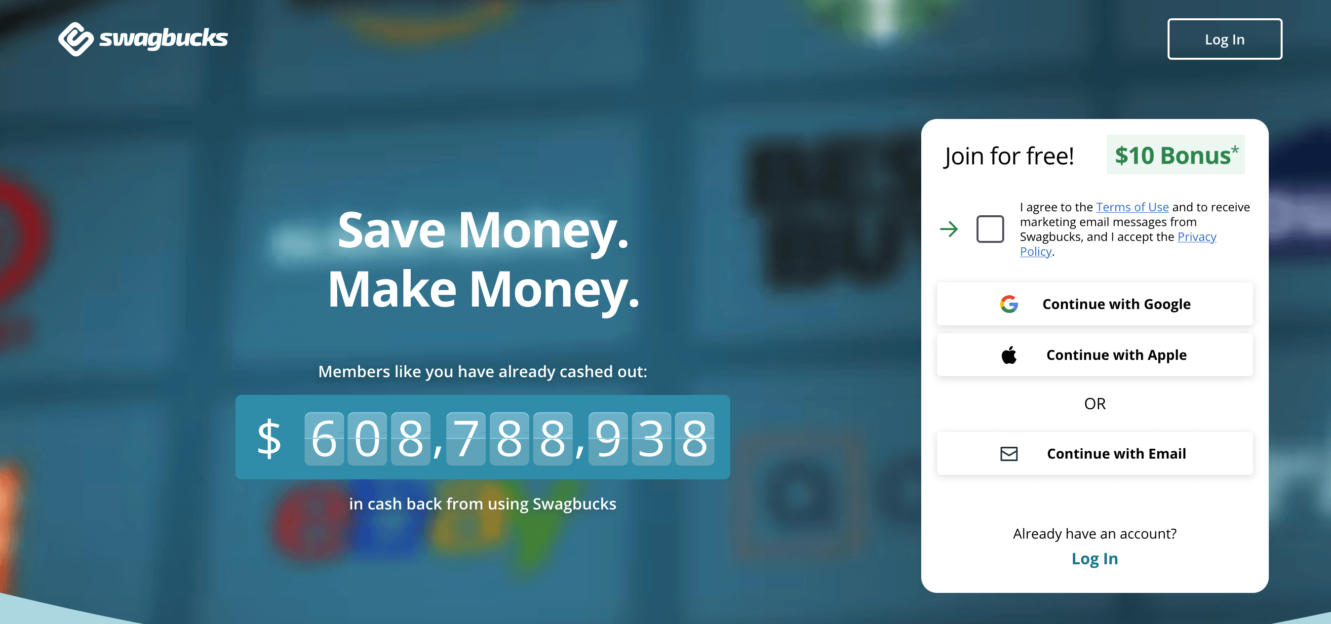 Swagbucks website.