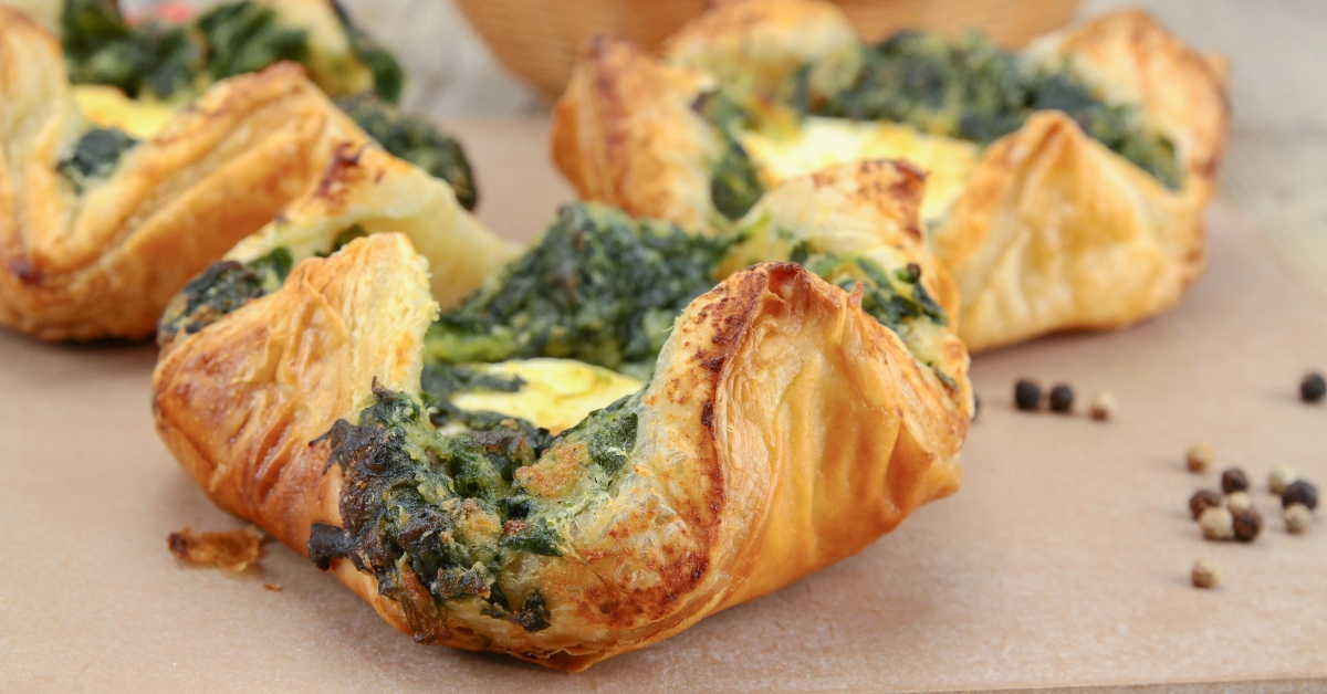puff pastry with goat cheese